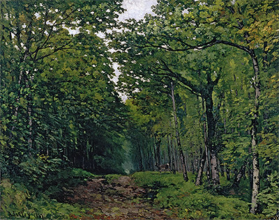 Avenue of Chestnut Trees near La Celle-Saint-Cloud, 1867 | Alfred Sisley | Gemälde Reproduktion