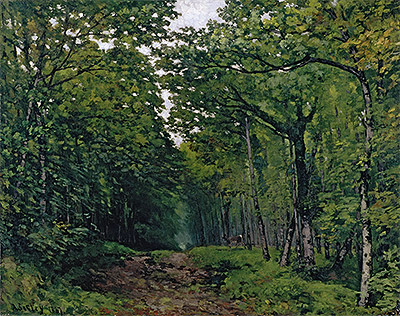 Avenue of Chestnut Trees near La Celle-Saint-Cloud, 1867 by Alfred Sisley | Painting Reproduction