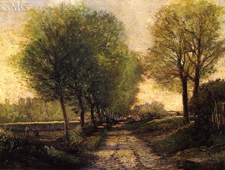 Lane near a Small Town, c.1864/65 by Alfred Sisley | Painting Reproduction