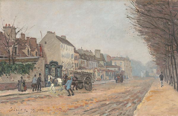 Boulevard Heloise, Argenteuil, 1872 by Alfred Sisley | Painting Reproduction