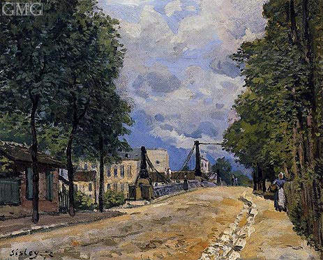 The Road from Gennevilliers, 1872 by Alfred Sisley | Painting Reproduction