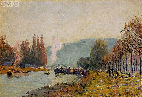The Seine at Bougival, 1873 | Alfred Sisley | Painting Reproduction