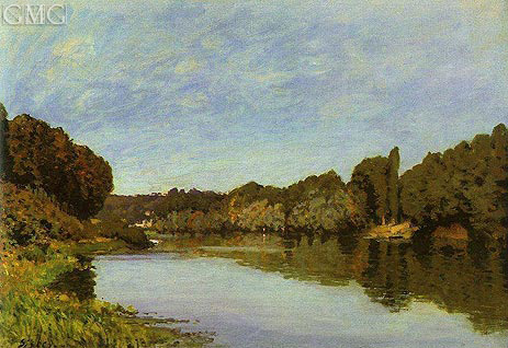The Seine at Bougival, 1873 | Alfred Sisley | Gemälde Reproduktion