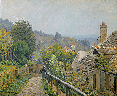 Louveciennes or, The Heights at Marly, 1873 by Alfred Sisley | Painting Reproduction