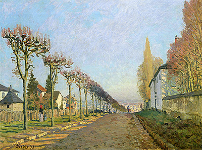 Rue de la Machine, Louveciennes, 1873 | Alfred Sisley | Gemälde Reproduktion