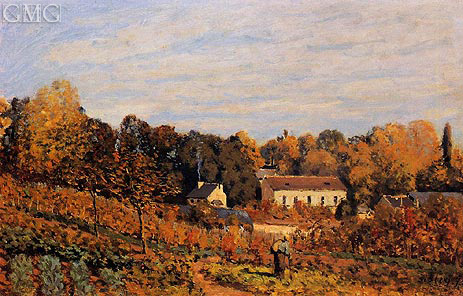 Kitchen Garden at Louveciennes, 1873 | Alfred Sisley | Painting Reproduction