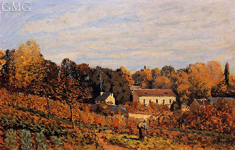 Kitchen Garden at Louveciennes | Alfred Sisley | Painting Reproduction