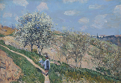 Spring in Bougival, c.1873 | Alfred Sisley | Painting Reproduction