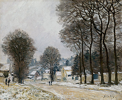 Snow at Louveciennes, c.1874 | Alfred Sisley | Painting Reproduction