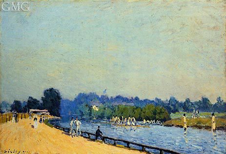 The Road from Hampton Court, 1874 | Alfred Sisley | Painting Reproduction