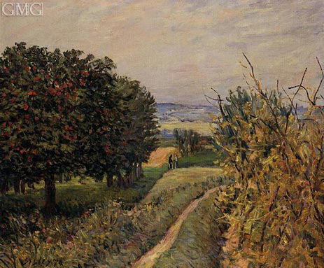 Among the Vines, 1874 | Alfred Sisley | Painting Reproduction