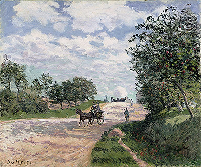 Die Straße nach Nantes in Choisy le Roi | Alfred Sisley | Gemälde Reproduktion
