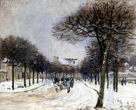 The Road to Saint-Germain at Marly, c.1874/75 | Alfred Sisley | Painting Reproduction