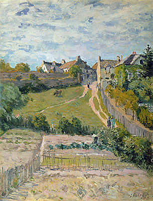 The Rising Path, 1875 | Alfred Sisley | Painting Reproduction
