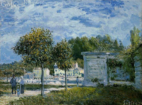 The Watering Place at Marly, 1875 | Alfred Sisley | Gemälde Reproduktion