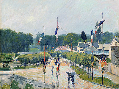 Fourteenth of July at Marly-le-Roi, 1875 | Alfred Sisley