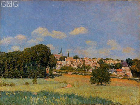 Vue de Saint-Cloud, effet de solei, 1876 | Alfred Sisley