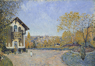 Blick auf Marly-le-Roi von Coeur-Volant, 1876 von Alfred Sisley | Gemälde-Reproduktion