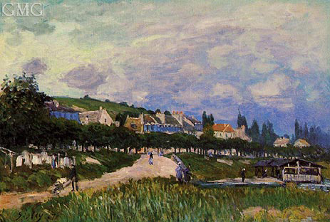 Die Wäsche, 1876 von Alfred Sisley | Gemälde-Reproduktion