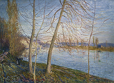Winter Morning - Veneux, 1878 | Alfred Sisley