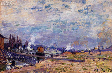 The Saine at Grenelle, 1878 | Alfred Sisley | Gemälde Reproduktion