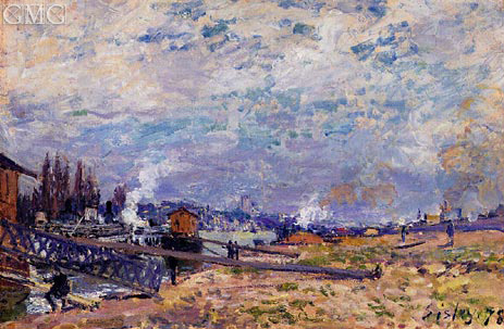 Die Seine bei Grenelle, 1878 von Alfred Sisley | Gemälde-Reproduktion