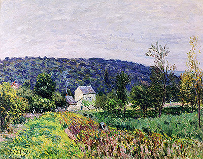 Autumn Evening on the Outskirts of Paris, 1879 | Alfred Sisley | Gemälde Reproduktion