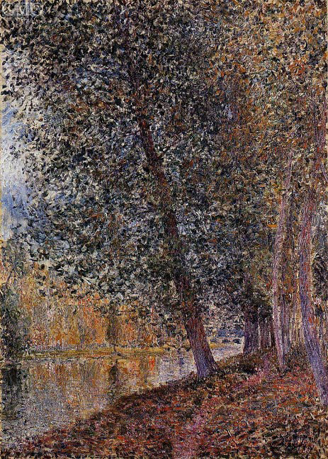 The Banks of the Loing, Autumn, 1880 | Alfred Sisley | Gemälde Reproduktion
