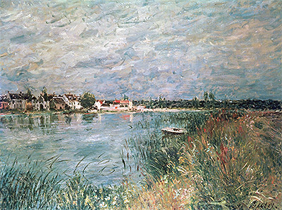 Das Flussufer bei Saint-Mammès, 1880 | Alfred Sisley