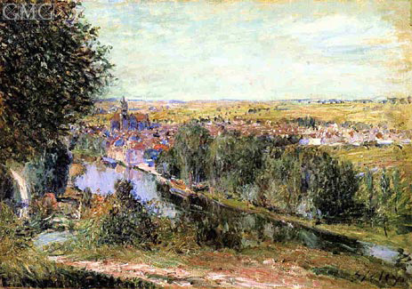 View of Moret, 1880 | Alfred Sisley | Painting Reproduction