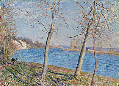 The Banks of the River at Veneux, 1881 | Alfred Sisley | Gemälde Reproduktion