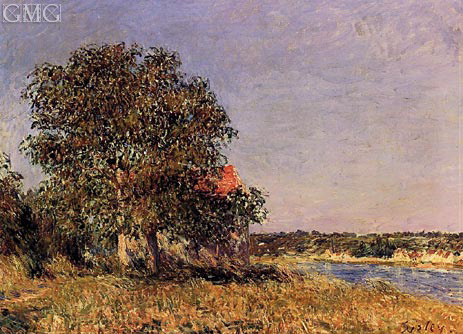 The Plain of Thomery and the Village of Champagne, 1882 | Alfred Sisley | Painting Reproduction