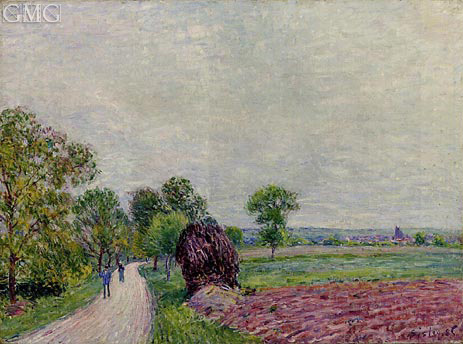The Countryside near Moret, 1885 | Alfred Sisley | Gemälde Reproduktion