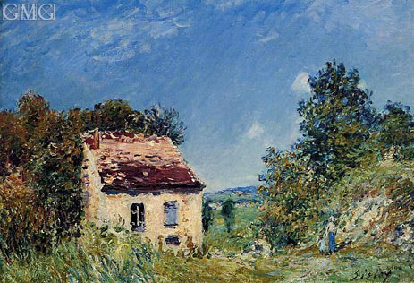 Das verlassene Haus | Alfred Sisley | Gemälde Reproduktion