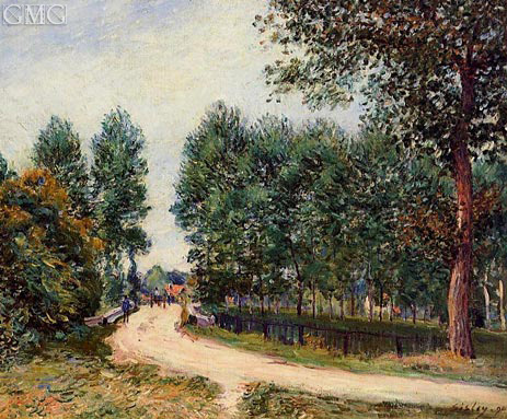 The Path from Saint-Mammes, Morning, 1890 | Alfred Sisley | Gemälde Reproduktion