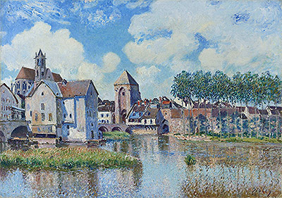 Moret-sur-Loing, 1891 | Alfred Sisley | Painting Reproduction
