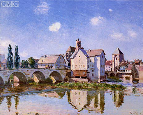 The Moret Bridge in the Sunlight, 1892 | Alfred Sisley | Painting Reproduction
