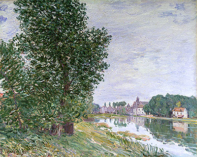 At Moret-sur-Loing, 1892 | Alfred Sisley | Painting Reproduction