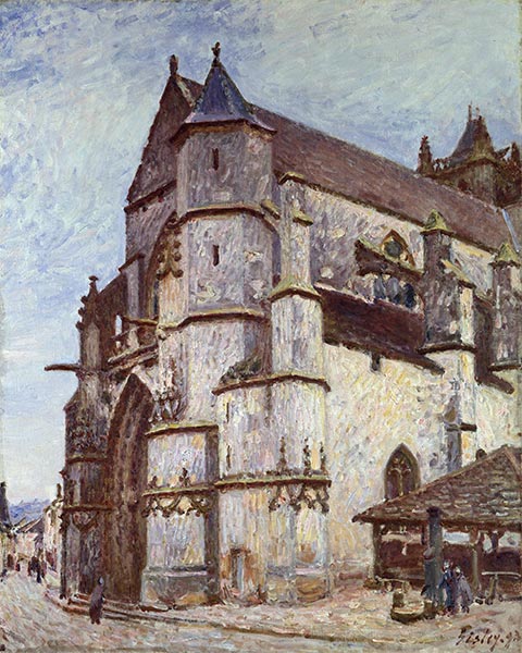 Kirche von Moret, 1893 | Alfred Sisley | Gemälde Reproduktion