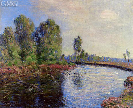 The Banks of the Loing, 1896 | Alfred Sisley | Painting Reproduction
