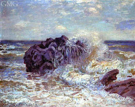 The Wave: Lady's Cove, Landland Bay, 1897 | Alfred Sisley | Painting Reproduction