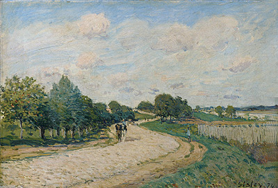 The Road to Mantes, 1874 | Alfred Sisley