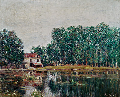 The Banks of the Canal at Moret-sur-Loing, 1892 | Alfred Sisley