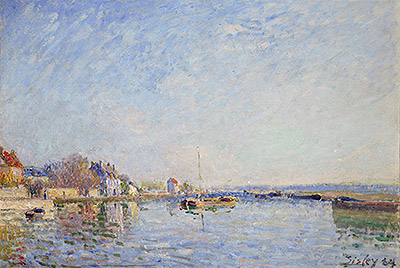 Canal du Loing, 1884 von Alfred Sisley | Gemälde-Reproduktion