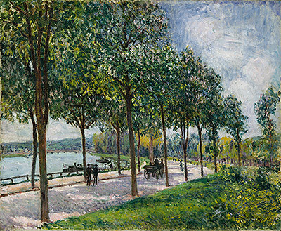 Kastanienallee, 1878 von Alfred Sisley | Gemälde-Reproduktion