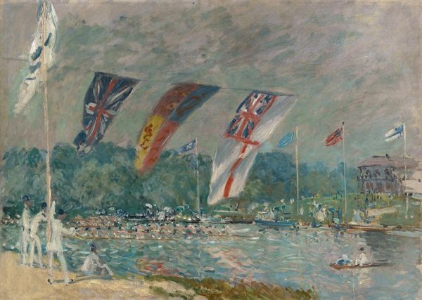 Regatta in Molesey, nahe Hampton Court, 1874 von Alfred Sisley | Gemälde-Reproduktion