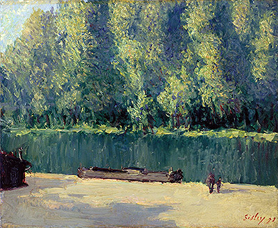 Banks of the Loing, 1891 | Alfred Sisley | Painting Reproduction