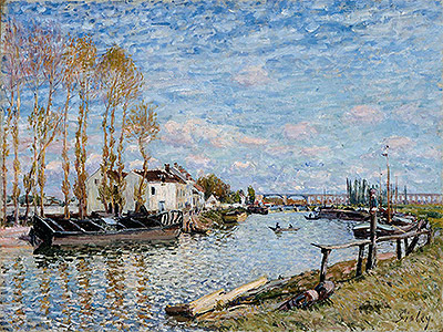 The Loing at Saint-Mammès, 1882 | Alfred Sisley | Painting Reproduction