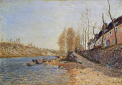 La Croix-Blanche bei Saint-Mammès, 1884 von Alfred Sisley | Gemälde-Reproduktion