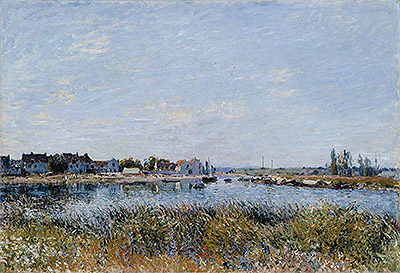 Saint-Mammès: Morgen, 1881 von Alfred Sisley | Gemälde-Reproduktion